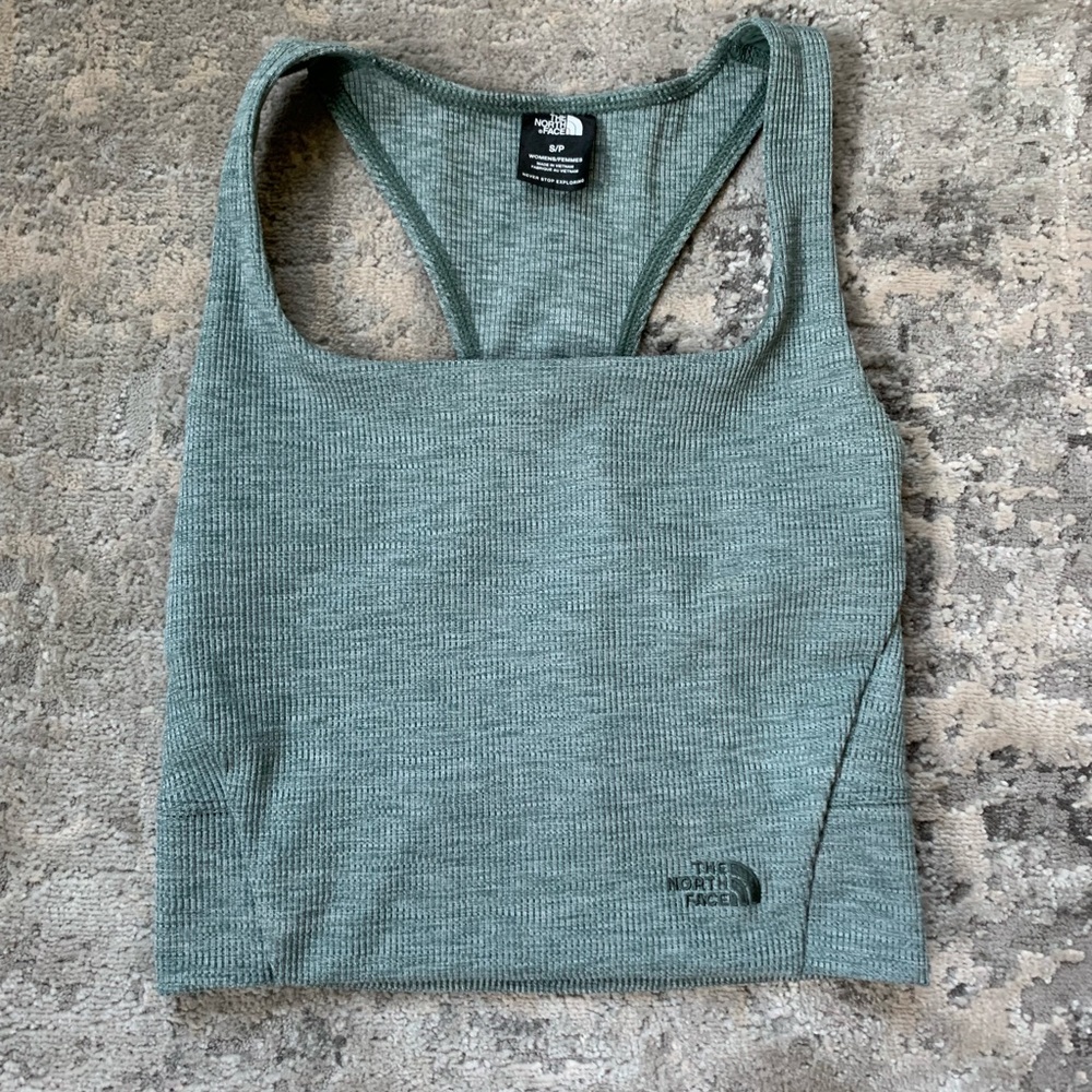 North face cropped tank